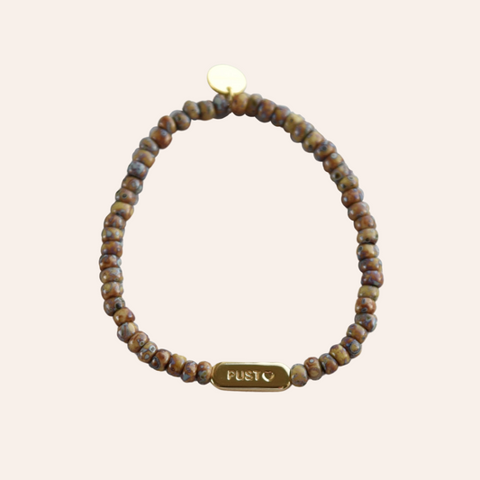 PUST-MAMMA-PAPPA armbånd brun