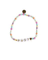 Pust sakte armbånd - mix gull