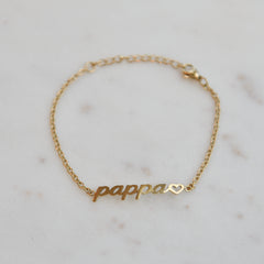 Pappa armbånd -hjerte