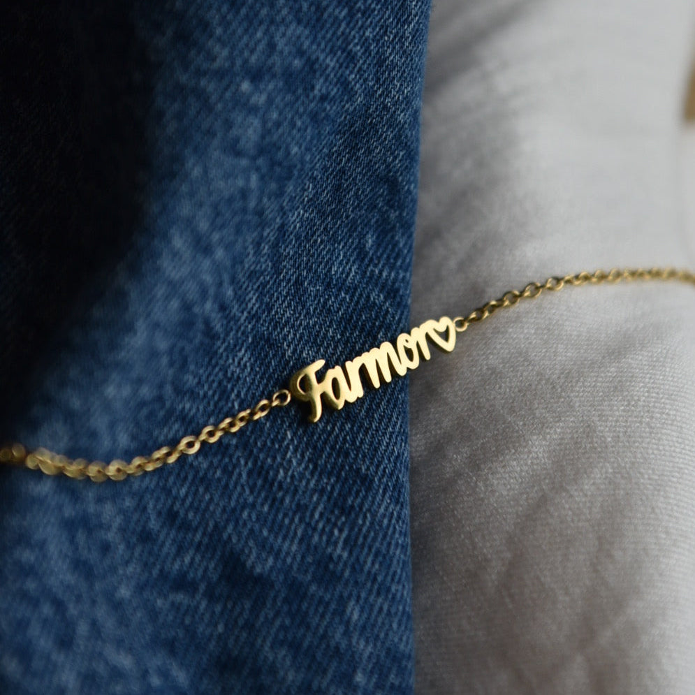 Farmor armbånd -hjerte