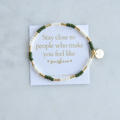 Kaviya armbånd elastikk-grønn