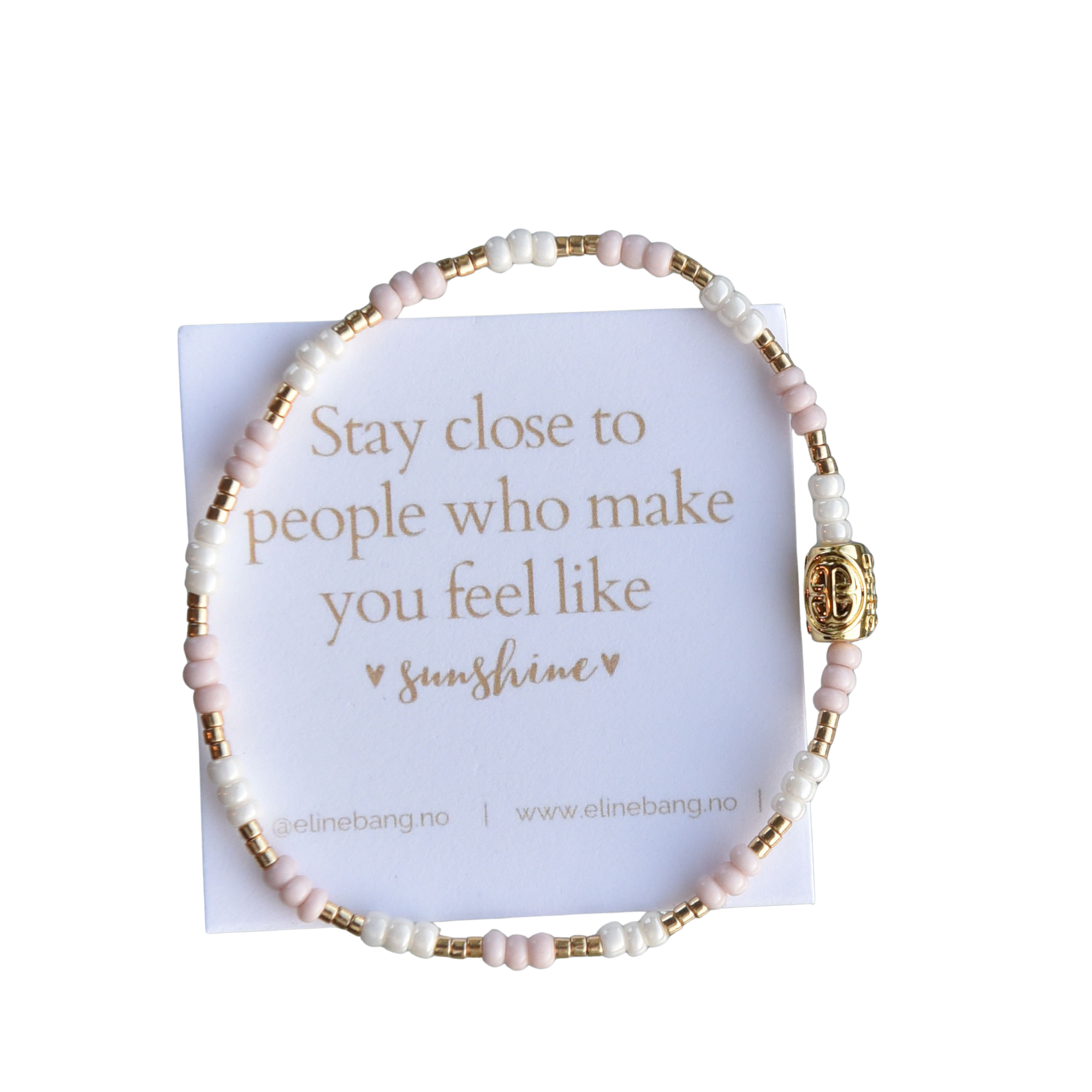 Kaviya armbånd elastikk- dus rosa